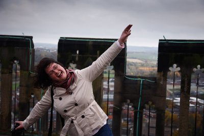 Anja on top of Big Church