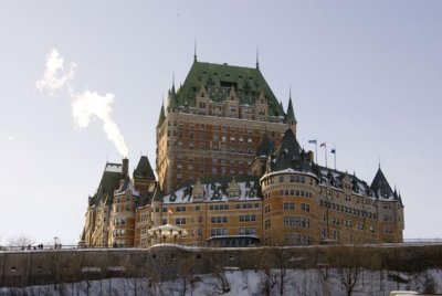 Chteau Frontenac avec le nuage