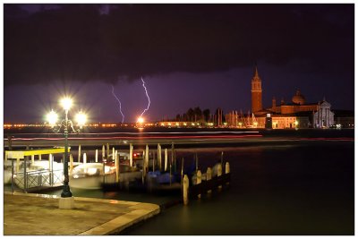 Lightning over St.George Island, Venice