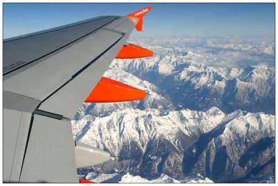 Aerial view of the Alps