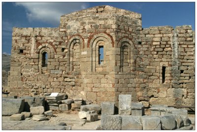 Byzantine Church,Lindos Acropolis, Greece