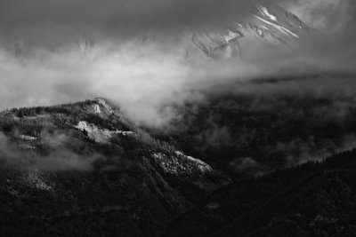 Mount St. Helens and  Fog1