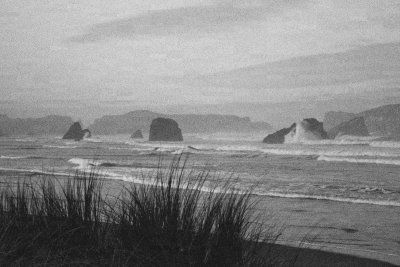 Sea Stacks and Crashing Waves