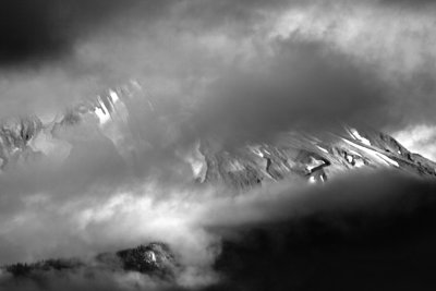 Mount St. Helens and Fog 2