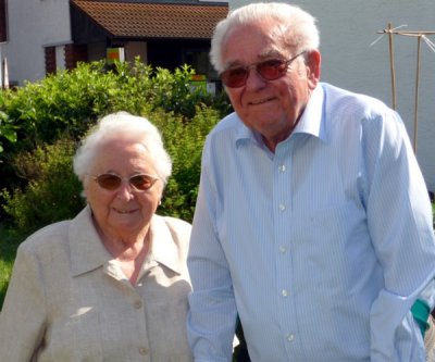 Irmgard und Alfons Hübner, 85 und 88 Jahre alt