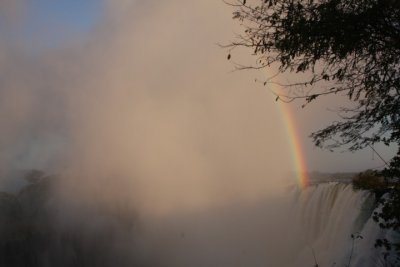 Victoria Falls at sunrise