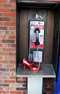 Red Shoe Phone Box