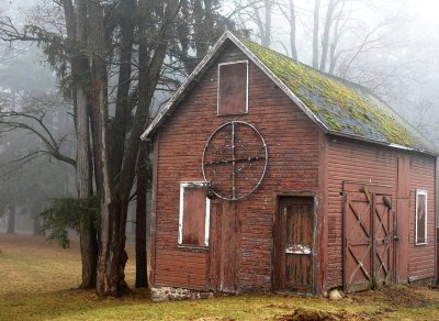 Barn In The Mist