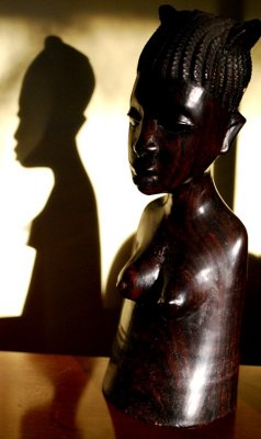 African Figure And Shadow