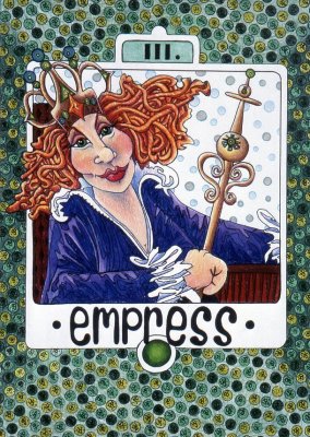 Tarot Card, Empress, Colored Pencil