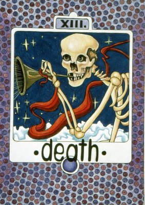 Tarot Card, Death, Colored Pencil