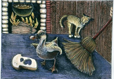 The Ugly Duckling, Colored Pencil