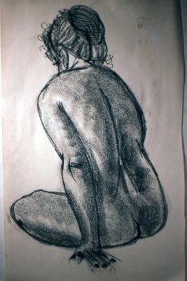 Nude Study, Charcoal