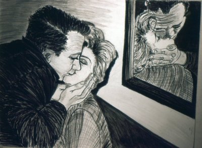 In The Mirror, Litho Pencil