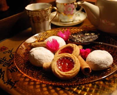 Cookies On Oriental Tray