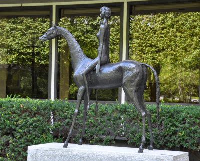 Girl on a Horse by David Wynne
