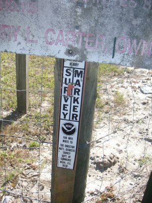 Survey Marker Sign