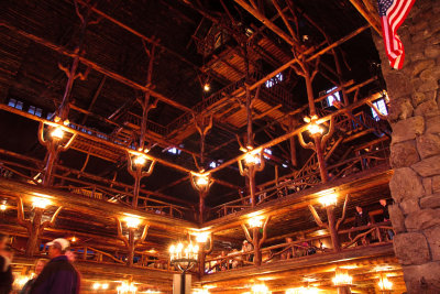 Inside Old Faithful Lodge