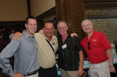 Chris Clune (ExactRail), Brian Rutherford and Eddie Ryan with Randy Wilson