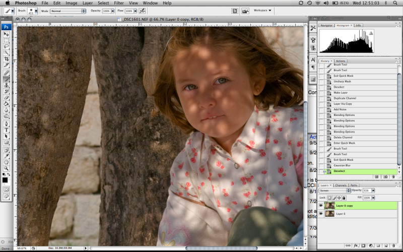 Soften the background