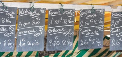 Street market price list