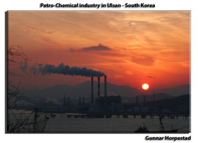 Sunset at Petro Chemical Industry