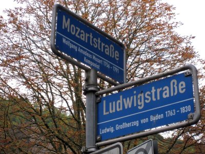 Corner of Mozart and Ludwig streets :)
