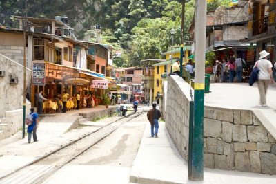 Aguas Caliente at the base of Machu Picchu