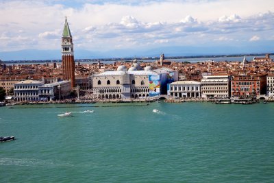 St. Mark's from belfry at San Georgio Maggiore