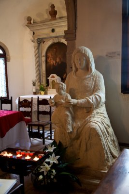 The statue Madonna della'Orto