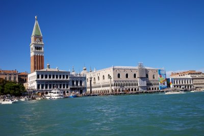 approaching San Marco Vaporetto stop