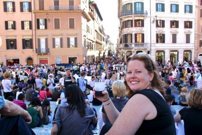 Erin on the Spanish Steps