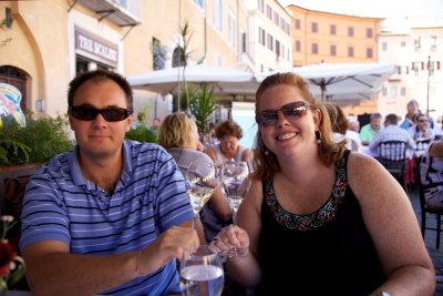 Erin and Mike in Piazza Navona