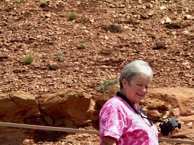 Mom enjoyed walking down more than up tw