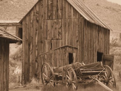 Old wagon at Bannack Ghost Town in Montana TW pic 0041.jpg