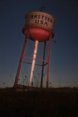 Leaning Water Tower ...Britten, Texas.