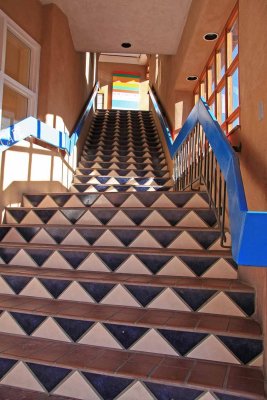 Cool tile stairs..