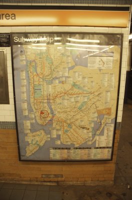 NYC subway map.