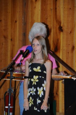 Karen's granddaughter, Savannah helped out on a couple of songs