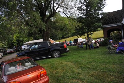 Parking along Tucker Road was a bit dicey