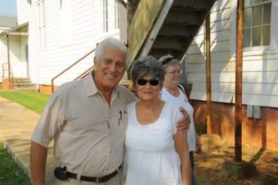 Richard Butch Lee and his wife.  Judy Ballard behind them