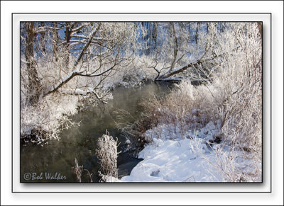 A Frosty Flow As Nature Dawns It's Frozen Cloak