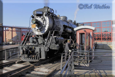 3254 Locomotive Now Sits On The Turntable