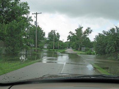 North Ellen St; one block South of Water Tower