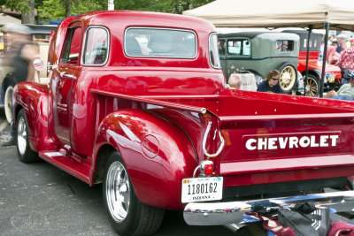 Nice Red 5-Window Chevy Pickup