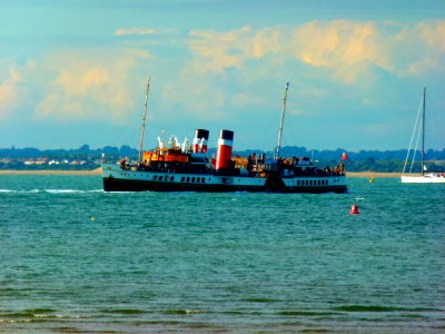 CALEDONIAN STEAM PACKET - P.S. WAVERLEY  (The Last Sea Going Padle Steamer) @ Ryde, Isle of Wight
