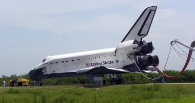 Shuttle return 31 July 2009
