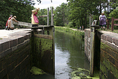 C & O Canal: Opening the Lock