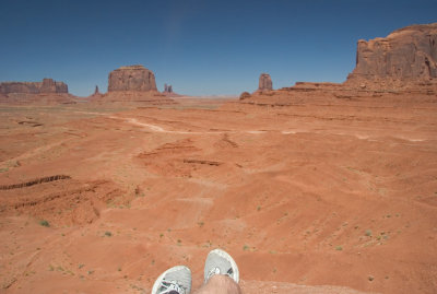 Panoramic overlook of my feet