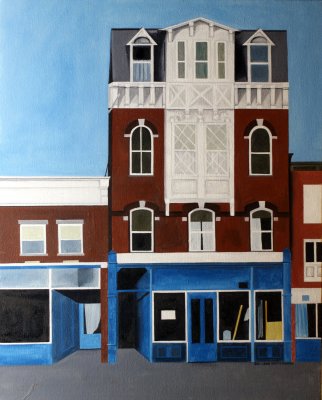 # 23 South Street Eclecticism (Middletown)  24 x 30 1986 NY